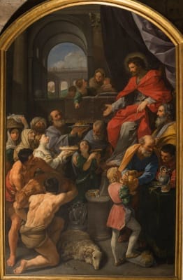 Peinture du triomphe de Job par Guido Reni